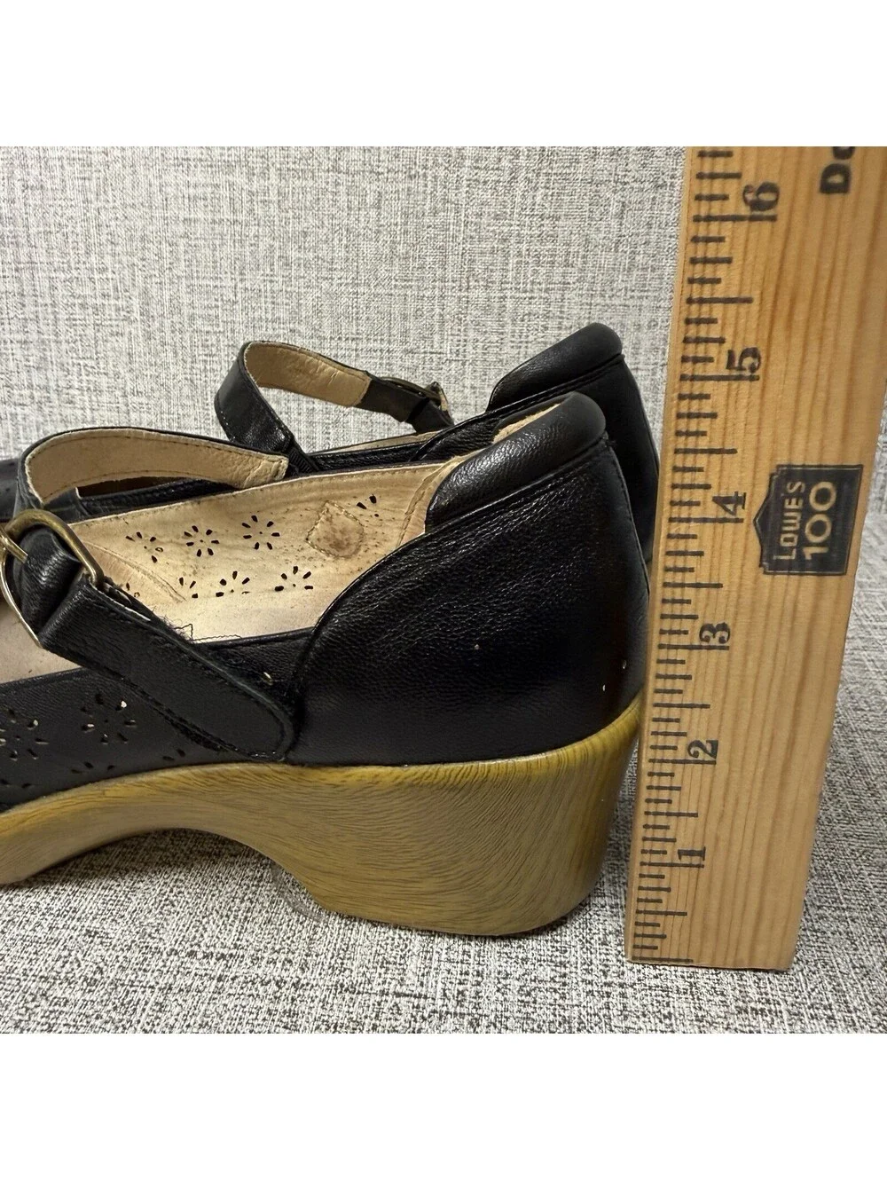 Alegria  Shoes Women’s Size EU 39 / US 9 Black Leather Mary Janes Rene Clogs